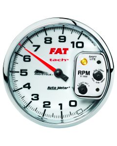 5" TACHOMETER, 0-10,000 RPM, WHITE, PRO-CYCLE