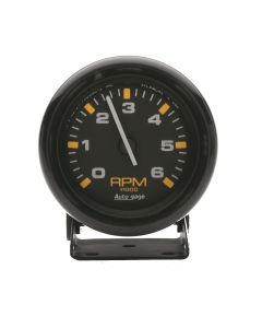 2-3/4" PEDESTAL tachometer, 0-6,000 RPM, BLACK/BLACK, AUTO GAGE