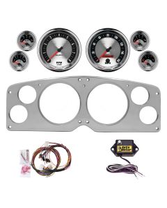 6 GAUGE DIRECT-FIT DASH KIT, GMC TRUCK 1954-55, AMERICAN MUSCLE