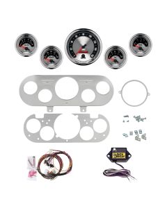 5 GAUGE DIRECT-FIT DASH KIT, CHEVY NOVA 62-65, AMERICAN MUSCLE