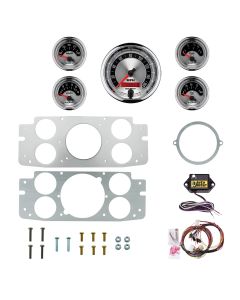 5 GAUGE DIRECT-FIT DASH KIT, FORD TRUCK 57-60, AMERICAN MUSCLE