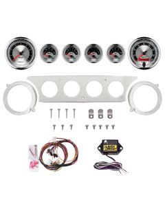 6 GAUGE DIRECT-FIT DASH KIT, FORD GALAXIE 63-64, AMERICAN MUSCLE