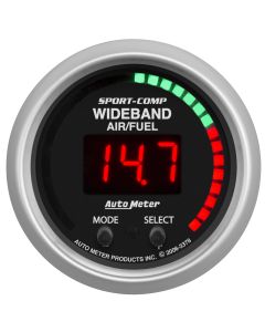 2-1/16" WIDEBAND PRO PLUS AIR/FUEL RATIO, 6:1-20:1 AFR, SPORT-COMP