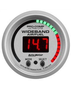 2-1/16" WIDEBAND PRO AIR/FUEL RATIO, 6:1-20:1 AFR, ULTRA-LITE