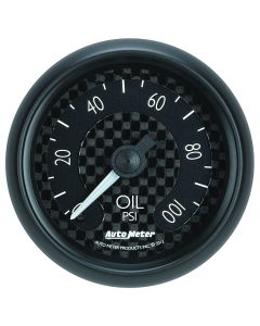 2-1/16" OIL PRESSURE, 0-100 PSI, MECHANICAL, GT