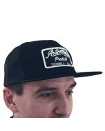 TRUCKER HAT, SNAP BACK, BLACK