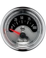 2-1/16" OIL PRESSURE, 0-100 PSI, AIR-CORE, AIR-CORE, AMERICAN MUSCLE