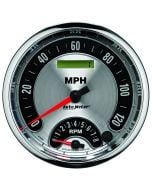 5" TACHOMETER/SPEEDOMETER COMBO, 8K RPM/120 MPH, ELECTRIC, AMERICAN MUSCLE