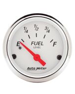 2-1/16" FUEL LEVEL, 240-33 Ω, AIR-CORE, ARCTIC WHITE