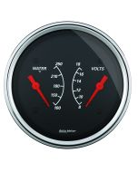 3-3/8" DUAL GAUGE, 100-250 °F/8-18V, DESIGNER BLACK