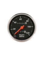 3-1/8" SPEEDOMETER, 0-120 MPH, MECHANICAL, DESIGNER BLACK