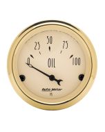 2-1/16" OIL PRESSURE, 0-100 PSI, AIR-CORE, GOLDEN OLDIES
