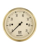 3-1/8" IN-DASH tachometer, 0-7,000 RPM, GOLDEN OLDIES