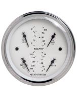 3-3/8" QUAD GAUGE, 100 PSI/100-250 °F/8-18V/240-33 Ω, OLD-TYME WHITE