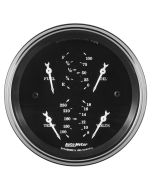 3-3/8" QUAD GAUGE, 0-90 Ω, OLD TYME BLACK