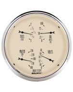 5" QUAD GAUGE, 100 PSI/100-250 °F/8-18V/240-33 Ω, ANTIQUE BEIGE