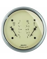 3-3/8" DUAL GAUGE, 100 PSI/240-33 Ω, ANTIQUE BEIGE