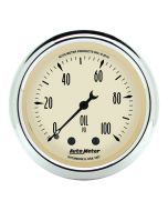 2-1/16" OIL PRESSURE, 0-100 PSI, MECHANICAL, ANTIQUE BEIGE