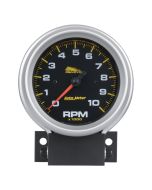 3-3/4" TACHOMETER, 0-10,000 RPM, BLACK W/ SILVER BEZEL, PRO-CYCLE