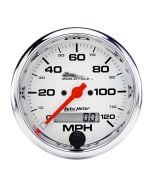 3-3/4" SPEEDOMETER, 0-120 MPH, ELECTRIC, WHITE, PRO-CYCLE