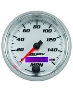 3-3/8" SPEEDOMETER, 0-160 MPH, ELECTRIC, WHITE, PRO-CYCLE