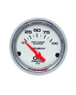 2-1/16" OIL PRESSURE, 0-100 PSI, AIR-CORE, AIR-CORE, MARINE CHROME