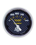 2-1/16" OIL PRESSURE, 0-100 PSI, AIR-CORE, AIR-CORE, MARINE CARBON FIBER