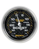 2-1/16" VACUUM/BOOST, 30 IN HG/20 PSI, MECHANICAL, MARINE CARBON FIBER