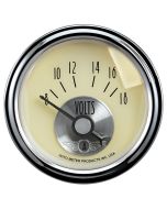 2-1/16" VOLTMETER, 8-18V, AIR-CORE, PRESTIGE ANTIQUE IVORY
