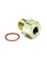 FITTING, ADAPTER, METRIC, M14X1.5 MALE TO 1/8" NPTF FEMALE, BRASS
