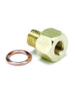 FITTING, ADAPTER, METRIC, M12X1.5 MALE TO 1/8" NPTF FEMALE, BRASS