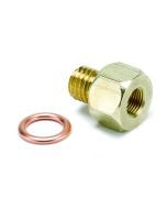 FITTING, ADAPTER, METRIC, M12X1.75 MALE TO 1/8" NPTF FEMALE, BRASS