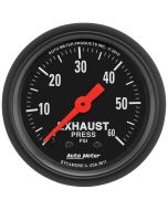 2-1/16" EXHAUST PRESSURE, 0-60 PSI, MECHANICAL, Z-SERIES