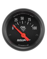 2-1/16" OIL PRESSURE, 0-100 PSI, AIR-CORE, Z-SERIES