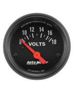 2-1/16" VOLTMETER, 8-18V, AIR-CORE, Z-SERIES