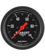 2-1/16" EXHAUST PRESSURE, 0-100 PSI, STEPPER MOTOR, Z-SERIES