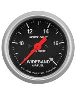 2-1/16" WIDEBAND AIR/FUEL RATIO, ANALOG, 8:1-18:1 AFR, SPORT-COMP