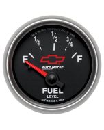 2-1/16" FUEL LEVEL, 0-90 Ω, AIR-CORE, BOWTIE, CHEVY RED BOWTIE