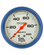 2-5/8" OIL PRESSURE, 0-100 PSI, MECHANICAL, LIQUID FILLED, ULTRA-NITE