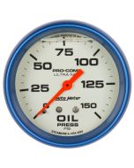 2-5/8" OIL PRESSURE, 0-150 PSI, MECHANICAL, LIQUID FILLED, ULTRA-NITE