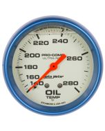 2-5/8" OIL TEMPERATURE, 140-280 °F, 6 FT., MECHANICAL, LIQUID FILLED, ULTRA-NITE