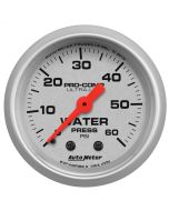 2-1/16" WATER PRESSURE, 0-60 PSI, MECHANICAL, ULTRA-LITE