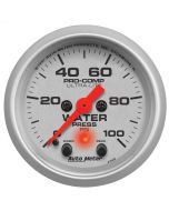 2-1/16" WATER PRESSURE,W/ PEAK & WARN, 0-100 PSI, STEPPER MOTOR, ULTRA-LITE