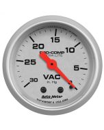 2-1/16" VACUUM, 0-30 IN HG, ULTRA-LITE