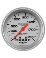 2-5/8" BRAKE PRESSURE, 0-2000 PSI, MECHANICAL, ULTRA-LITE