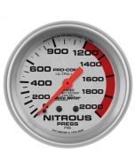 2-5/8" NITROUS PRESSURE, 0-2000 PSI, MECHANICAL, ULTRA-LITE
