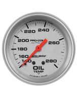 2-5/8" OIL TEMPERATURE, 140-280 °F, 6 FT., MECHANICAL, ULTRA-LITE