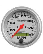 3-3/8" SPEEDOMETER, 0-200 MPH, ELECTRIC, ULTRA-LITE