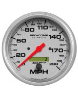 5" SPEEDOMETER, 0-200 MPH, ELECTRIC, ULTRA-LITE