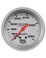 2-5/8" OIL TEMPERATURE, 140-280 °F, 6 FT., MECHANICAL, LIQUID FILLED, ULTRA-LITE